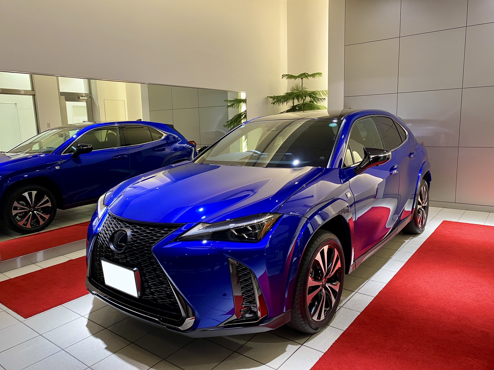 ゆーと様　メタリックレッド、ブルー レクサスUXの納車式に参加しました！ | レクサスでドライブ日記